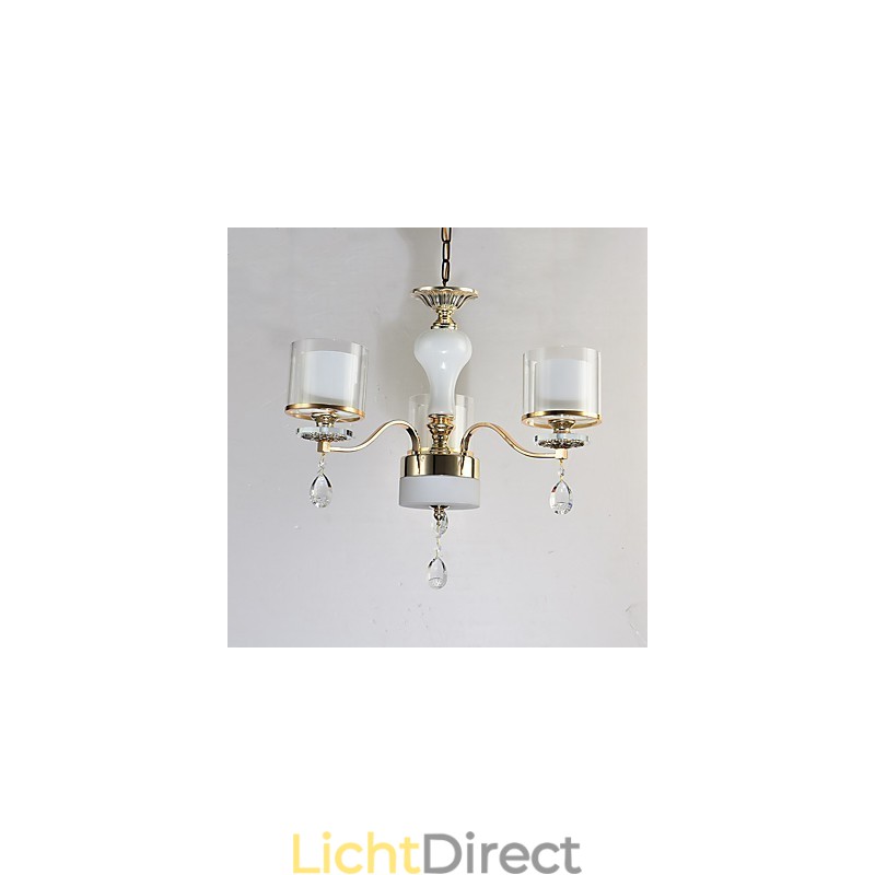 Moderne, eigentijdse, gegalvaniseerde eigenschap voor kristallen metalen kroonluchter