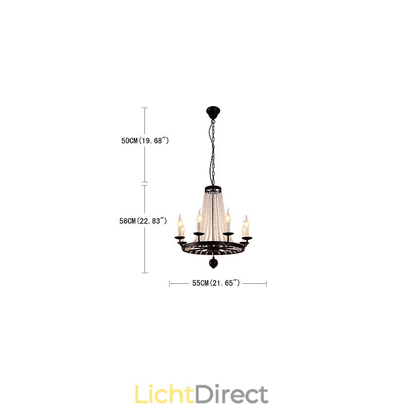 8 lampen kroonluchter moderne eigentijdse traditionele klassieke rustieke lodge vintage retro lantaarn trommel land eiland globe schaal
