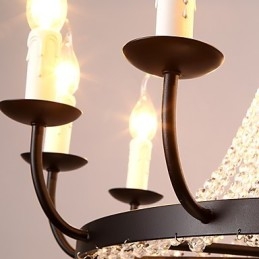 8 lampen kroonluchter moderne eigentijdse traditionele klassieke rustieke lodge vintage retro lantaarn trommel land eiland globe schaal