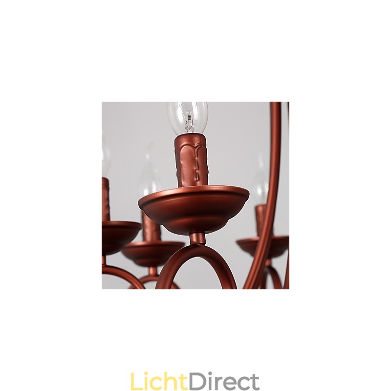 8 lampen kroonluchter moderne eigentijdse traditionele lodge vintage retro land schilderij kenmerk voor kristal metaal