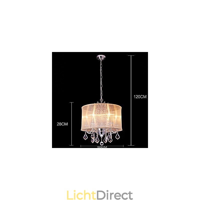 Moderne eigentijdse traditionele klassieke landelijke chroomfunctie voor kristallen mini-stijl ontwerpers metalen kroonluchter