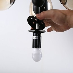 Traditionele klassieke retro schilderfunctie voor mini-stijl metalen kroonluchter