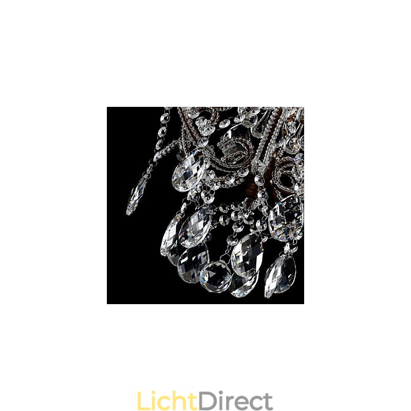 Moderne kroonluchter ontwerp vintage kroonluchter loft kristal licht armatuur lustre hanglamp