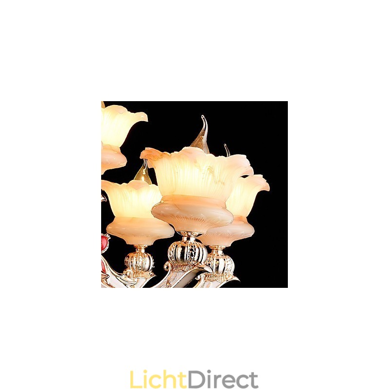 Moderne, eigentijdse, traditionele, klassieke zinklegering met kristallen mini-stijl hanglamp van metaal