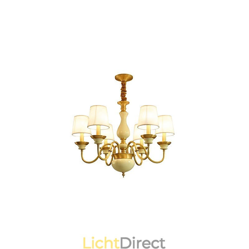 Alle koperen kroonluchter Jade decoratieve kroonluchter D