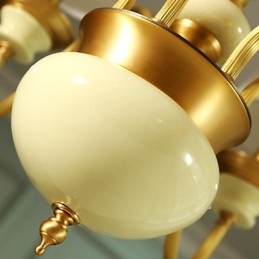 Alle koperen kroonluchter Jade decoratieve kroonluchter D