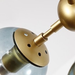 Vijftien lichts paal moderne Europese stijl Modo metalen glazen hanglamp de Foyer Decorate industriële kroonluchterlamp