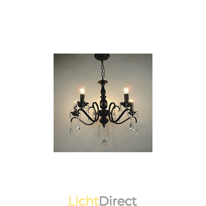 Nieuwigheid Verlichting Europese Stijl Smeedijzeren Lamp Originaliteit Individualiteit Decoratie Kaars Lamp Kroonluchter