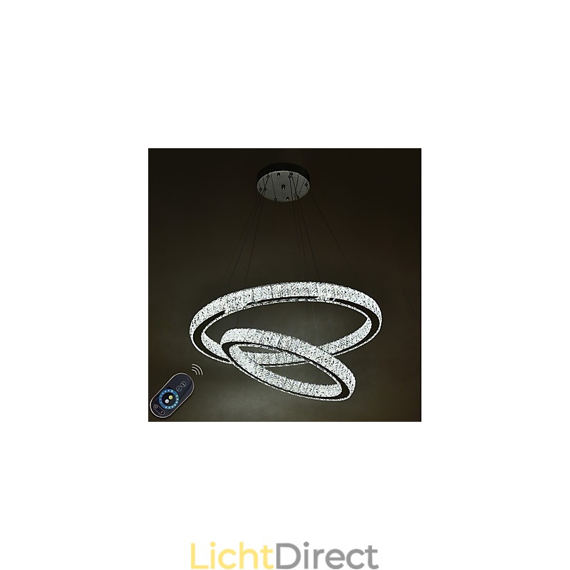 Binnen Kristallen Kroonluchter Moderne Hanglamp Plafondlamp Dimbare Verlichting Lamp met Afstandsbediening