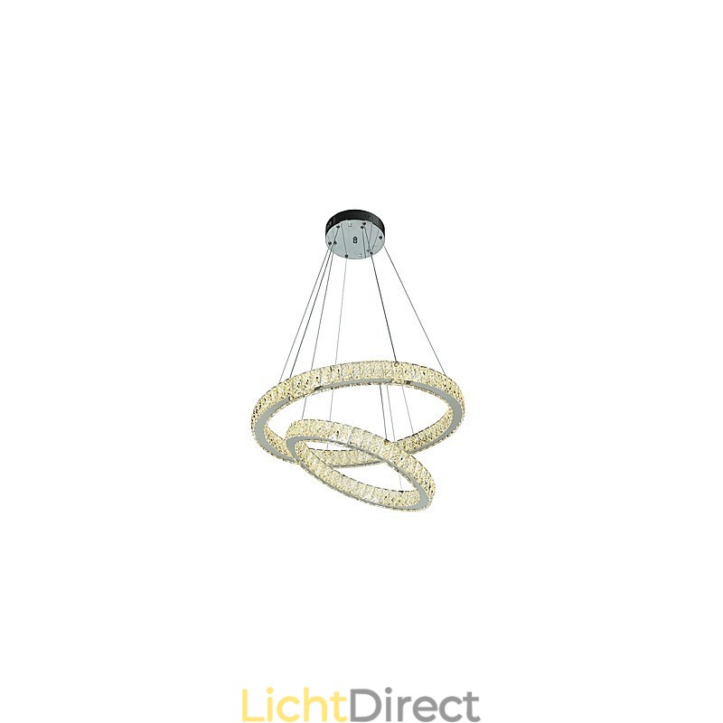 Binnen Kristallen Kroonluchter Moderne Hanglamp Plafondlamp Dimbare Verlichting Lamp met Afstandsbediening