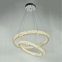 Binnen Kristallen Kroonluchter Moderne Hanglamp Plafondlamp Dimbare Verlichting Lamp met Afstandsbediening