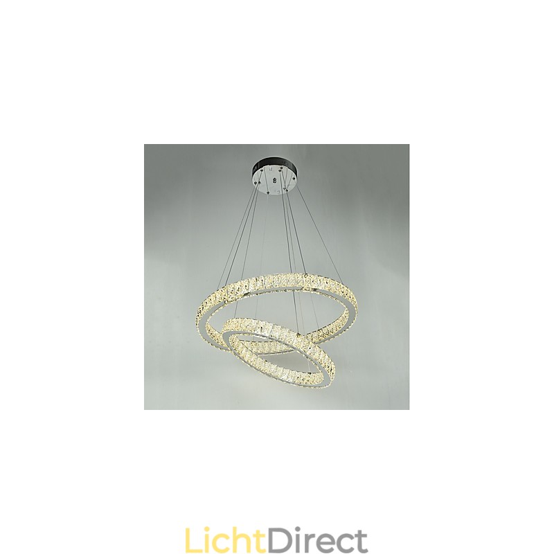 Binnen Kristallen Kroonluchter Moderne Hanglamp Plafondlamp Dimbare Verlichting Lamp met Afstandsbediening