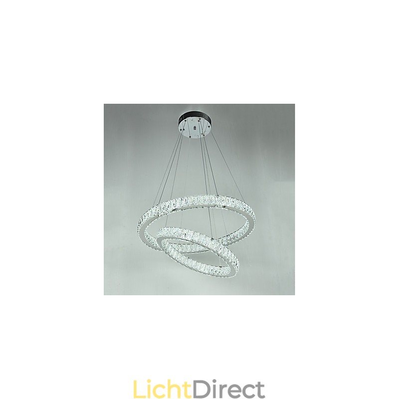 Binnen Kristallen Kroonluchter Moderne Hanglamp Plafondlamp Dimbare Verlichting Lamp met Afstandsbediening