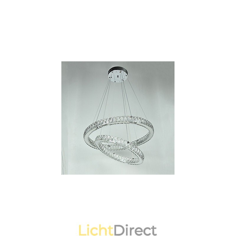 Binnen Kristallen Kroonluchter Moderne Hanglamp Plafondlamp Dimbare Verlichting Lamp met Afstandsbediening
