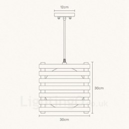 1 Lichte houten moderne eigentijdse hanglamp in Scandinavische stijl met glazen kap