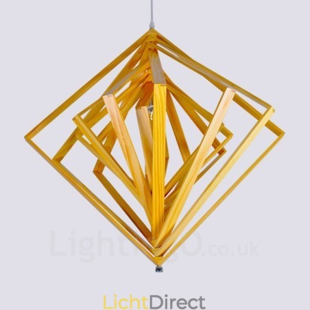 1 Lichte houten moderne eigentijdse hanglamp in Scandinavische stijl met houten kap 1 Lichte houten moderne eigentijdse hanglamp in Scandinavische stijl met houten kap