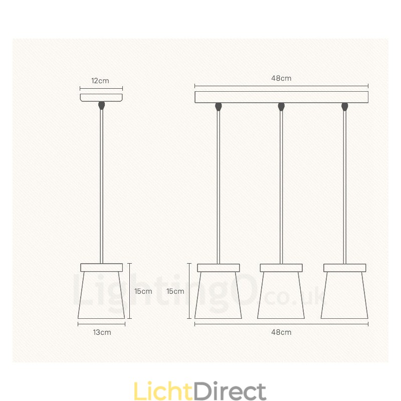 1 Lichte houten moderne eigentijdse hanglamp in Scandinavische stijl met ijzeren kap