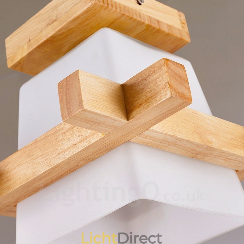 1-lichts moderne eigentijdse Scandinavische stijl plafondlamp met glazen kap