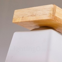 1-lichts moderne eigentijdse Scandinavische stijl plafondlamp met glazen kap