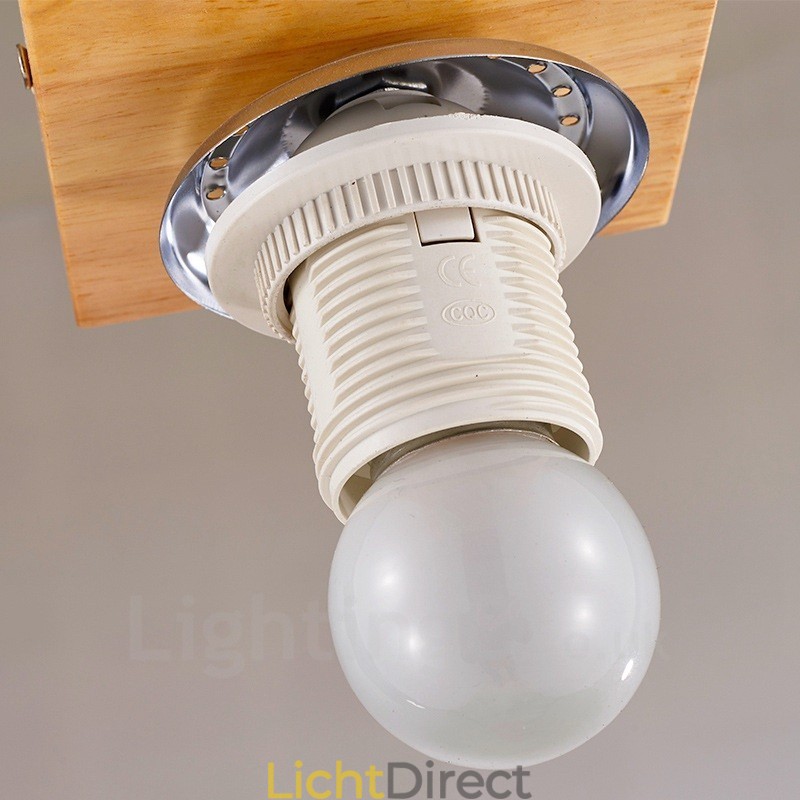 1-lichts moderne eigentijdse Scandinavische stijl plafondlamp met glazen kap