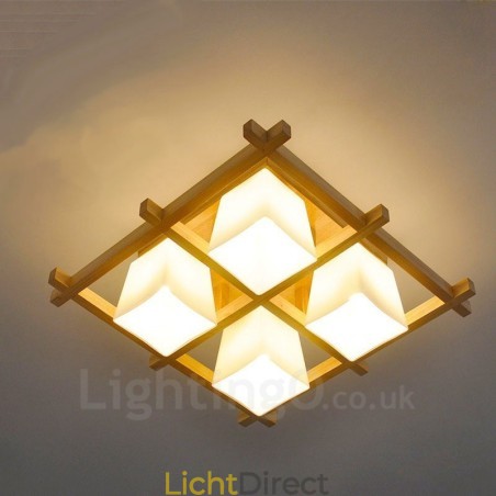 4-lichts moderne, eigentijdse plafondlampen met glazen kap 4-lichts moderne, eigentijdse plafondlampen met glazen kap