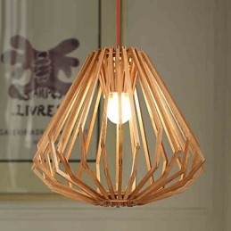 Kroonluchter Mini Stijl Traditioneel Klassiek Hout Bamboe