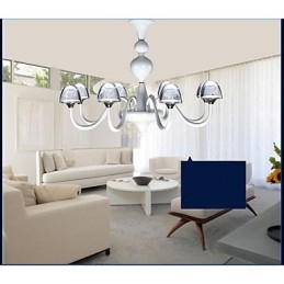 Moderne minimalistische creatieve kristallen paddenstoelhanger 8