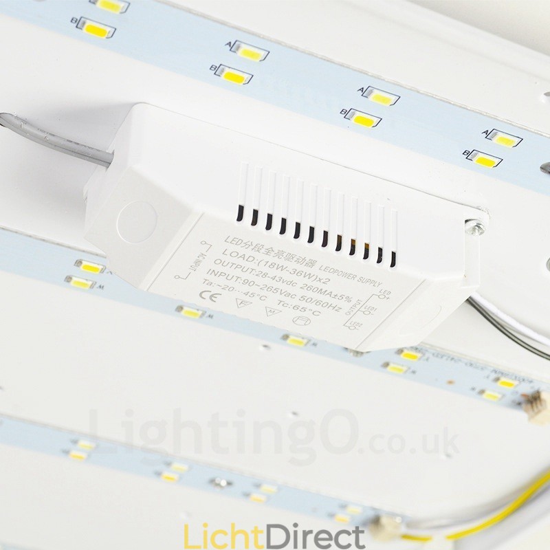 Moderne, eigentijdse plafondlampen met acryl kap