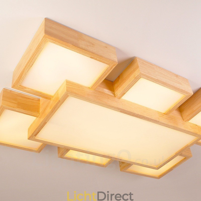 6 moderne, eigentijdse plafondlampen in Scandinavische stijl met acryl kap
