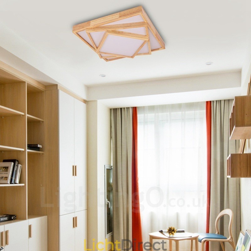Moderne, eigentijdse plafondlampen in Scandinavische stijl met acryl kap
