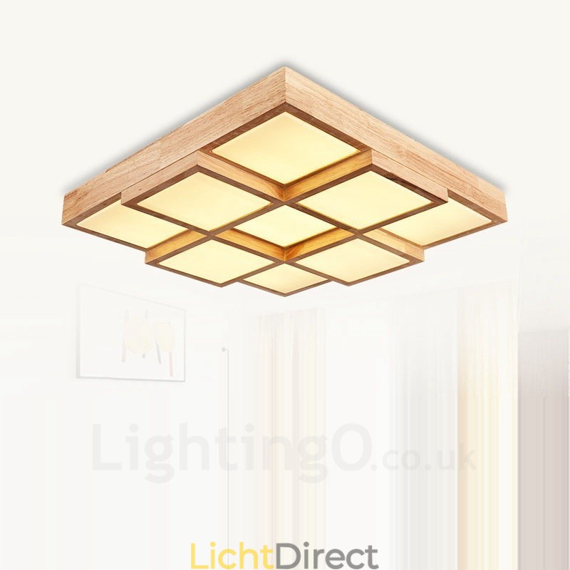 Moderne, eigentijdse plafondlampen in Scandinavische stijl met acryl kap