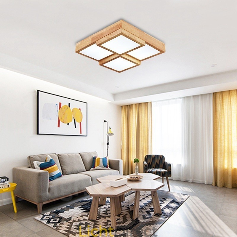 Moderne, eigentijdse plafondlampen in Scandinavische stijl met acryl kap