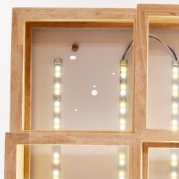 Moderne, eigentijdse plafondlampen in Scandinavische stijl met acryl kap