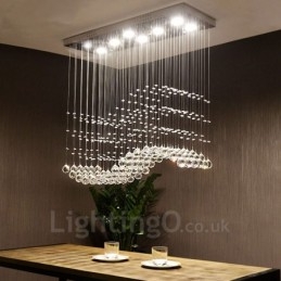 Moderne kristallen plafond hanglamp binnen kroonluchter verlichting lampen armaturen