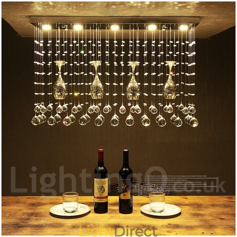 5 lampen moderne kristallen plafond hanglamp binnen kroonluchter verlichting lampen armatuur