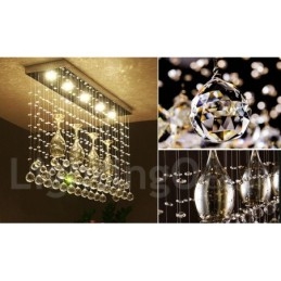 5 lampen moderne kristallen plafond hanglamp binnen kroonluchter verlichting lampen armatuur