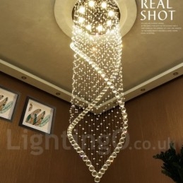 Extra grote moderne kristallen plafond hanglamp binnen kroonluchter verlichting lampen armaturen