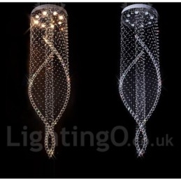 Extra grote moderne kristallen plafond hanglamp binnen kroonluchter verlichting lampen armaturen