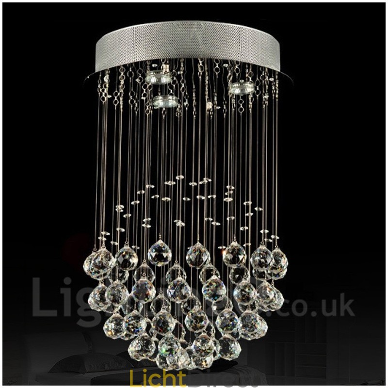 3 Lichts Moderne Kristallen Plafond Hanglamp Binnen Kroonluchter Verlichting Lampen Armaturen