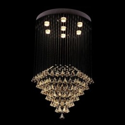 7 lampen moderne kristallen plafond hanglamp binnen kroonluchter verlichting lampen armaturen