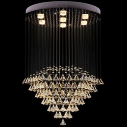 7 lampen moderne kristallen plafond hanglamp binnen kroonluchter verlichting lampen armaturen