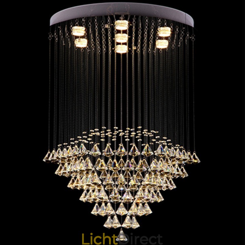 7 lampen moderne kristallen plafond hanglamp binnen kroonluchter verlichting lampen armaturen