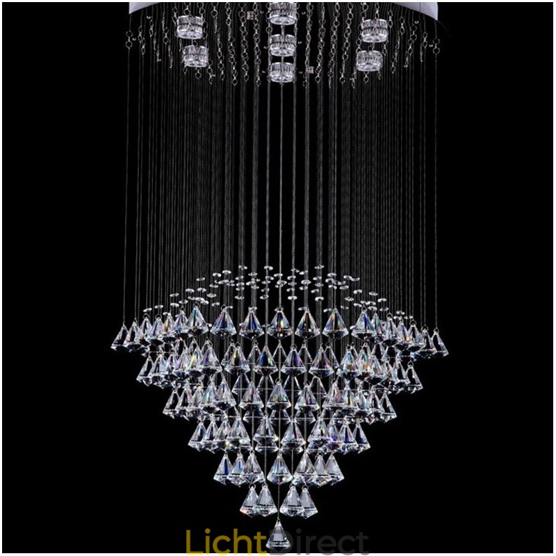 7 lampen moderne kristallen plafond hanglamp binnen kroonluchter verlichting lampen armaturen