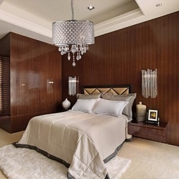 Traditionele klassieke kristallen chromen metalen kroonluchter