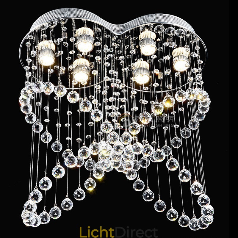 6 lampen moderne kristallen plafond hanglamp binnen kroonluchter verlichting lampen armaturen