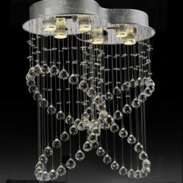 6 lampen moderne kristallen plafond hanglamp binnen kroonluchter verlichting lampen armaturen