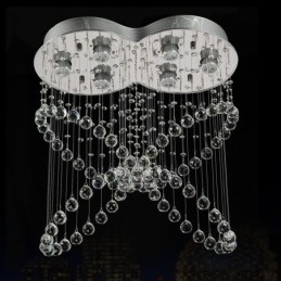 6 lampen moderne kristallen plafond hanglamp binnen kroonluchter verlichting lampen armaturen