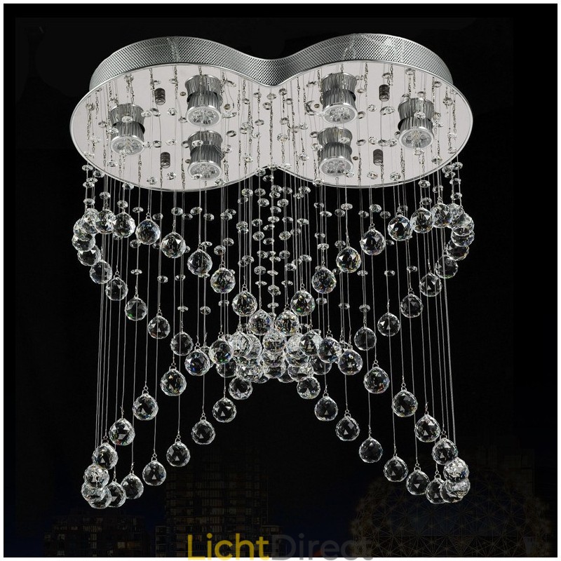 6 lampen moderne kristallen plafond hanglamp binnen kroonluchter verlichting lampen armaturen