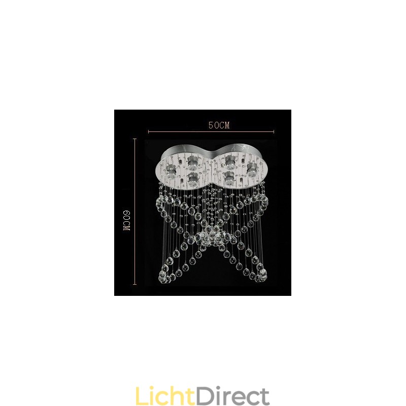 6 lampen moderne kristallen plafond hanglamp binnen kroonluchter verlichting lampen armaturen