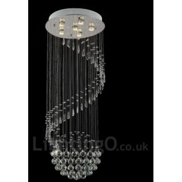 6 lampen moderne kristallen plafond hanglamp binnen kroonluchter verlichting lampen armaturen